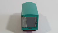 1967-1972 Lesney Matchbox No. 44 GMC Refrigerator Truck Red Turquoise (Bumper, No Tow, w/ Door Stop) (A)