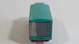 1967-1972 Lesney Matchbox No. 44 GMC Refrigerator Truck Red Turquoise (Bumper, No Tow, w/ Door Stop) (A)