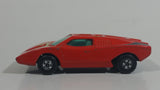Vintage 1973 Lesney Matchbox Superfast No. 27 Lamborghini Countach Red #8 Die Cast Toy Super Dream Car Vehicle with Opening Rear Hood Made in England