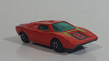 Vintage 1973 Lesney Matchbox Superfast No. 27 Lamborghini Countach Red #8 Die Cast Toy Super Dream Car Vehicle with Opening Rear Hood Made in England