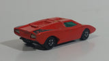 Vintage 1973 Lesney Matchbox Superfast No. 27 Lamborghini Countach Red #8 Die Cast Toy Super Dream Car Vehicle with Opening Rear Hood Made in England