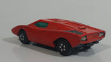 Vintage 1973 Lesney Matchbox Superfast No. 27 Lamborghini Countach Red #8 Die Cast Toy Super Dream Car Vehicle with Opening Rear Hood Made in England