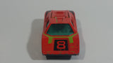 Vintage 1973 Lesney Matchbox Superfast No. 27 Lamborghini Countach Red #8 Die Cast Toy Super Dream Car Vehicle with Opening Rear Hood Made in England
