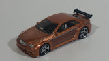 2008 Hot Wheels Web Trading Cars AMG Mercedes CLK DTM Metalflake Light Brown Die Cast Toy Car Vehicle