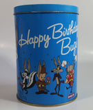 1989 Warner Bros Looney Tunes Happy Birthday Bugs Bunny 50th Anniversary Brach's Jelly Beans Tin Canister Cartoon Collectible