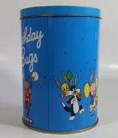 1989 Warner Bros Looney Tunes Happy Birthday Bugs Bunny 50th Anniversary Brach's Jelly Beans Tin Canister Cartoon Collectible