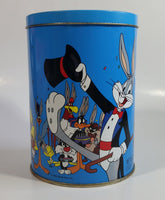 1989 Warner Bros Looney Tunes Happy Birthday Bugs Bunny 50th Anniversary Brach's Jelly Beans Tin Canister Cartoon Collectible