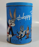 1989 Warner Bros Looney Tunes Happy Birthday Bugs Bunny 50th Anniversary Brach's Jelly Beans Tin Canister Cartoon Collectible