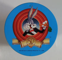1989 Warner Bros Looney Tunes Happy Birthday Bugs Bunny 50th Anniversary Brach's Jelly Beans Tin Canister Cartoon Collectible