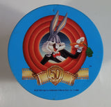 1989 Warner Bros Looney Tunes Happy Birthday Bugs Bunny 50th Anniversary Brach's Jelly Beans Tin Canister Cartoon Collectible