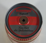 Vintage Henninger Brau Export German Beer 9 1/2" Tall 5L Steel Metal Party Keg