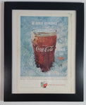 Rare Vintage 1959 Coca-Cola "Sign Of Good Taste" "Be Really Refreshed" "Reach For Coke" Framed Magazine Print Ad Cola Soda Pop Beverage Collectible