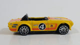 2011 Hot Wheels Track Stars Triumph TR6 Yellow #4 Die Cast Toy Race Car Vehicle