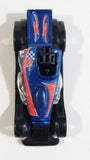 2002 Hot Wheels McDonald's Super Comp Dragster Dark Blue Die Cast Toy Car Vehicle