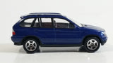 RealToy BMW X5 Dark Blue 1/61 Scale Die Cast Toy Car Vehicle