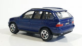 RealToy BMW X5 Dark Blue 1/61 Scale Die Cast Toy Car Vehicle