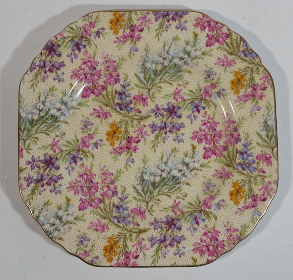 Vintage 1948 BCM Lord Nelson Ware "Heather" 2750 Octagon Shaped Plate Made in England