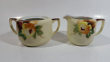 Antique Noritake Hand Painted Sugar Bowl and Creamer Porcelain Tea Ware