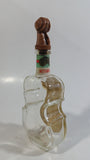 Vintage Deutsches Erzeugnis Mittenwalder Geigenflasche Sechsamtertropfen Bekommlicher Magenbitter Clear Glass Violin Cello Shaped Liquor Bottle