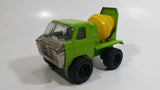 Vintage Buddy L Cement Mixing Truck Lime Green and Yellow Pressed Steel Construction Equipment Toy Vehicle