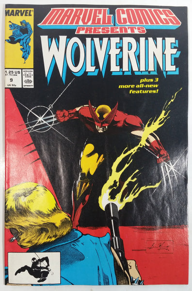 1988 Late December Marvel Comics Presents Wolverine #9 Comic Book