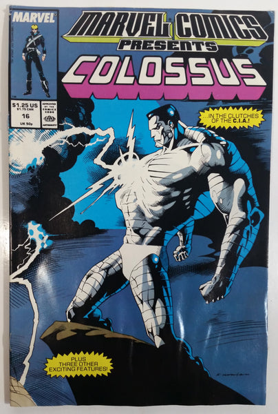1989 Early April Marvel Comics Presents Colossus #16 Comic Book
