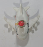 1991 McDonald's Ronald McDonald in United Airlines White Jumbo Jet Airplane Toy Vehicle