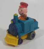 1989 Peanuts Charlie Brown Cartoon Character in Pullback Motorized Friction Toy Train Vehicle McDonald's Happy Meal