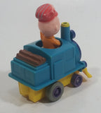 1989 Peanuts Charlie Brown Cartoon Character in Pullback Motorized Friction Toy Train Vehicle McDonald's Happy Meal