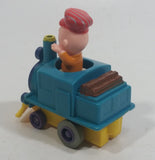 1989 Peanuts Charlie Brown Cartoon Character in Pullback Motorized Friction Toy Train Vehicle McDonald's Happy Meal