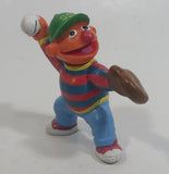 Applause Muppets Sesame Street Ernie Baseball Player Pitcher Character 2 1/2" Tall Hard Rubber Toy