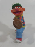 Applause Muppets Sesame Street Ernie Baseball Player Pitcher Character 2 1/2" Tall Hard Rubber Toy