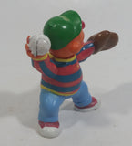 Applause Muppets Sesame Street Ernie Baseball Player Pitcher Character 2 1/2" Tall Hard Rubber Toy