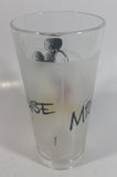 Disney Mickey Mouse Cartoon Character 5 1/2" Tall Frosted Glass Cup