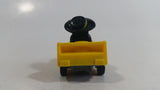 1988 McDonald's Turbo Macs The Hamburglar Yellow Toy Pull Back Plastic Toy Car Vehicle