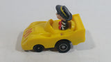 1988 McDonald's Turbo Macs The Hamburglar Yellow Toy Pull Back Plastic Toy Car Vehicle