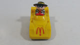 1988 McDonald's Turbo Macs The Hamburglar Yellow Toy Pull Back Plastic Toy Car Vehicle
