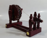 Vintage JN IND Asian Chinese Mechanical Miniature Model Wooden Loom