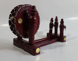 Vintage JN IND Asian Chinese Mechanical Miniature Model Wooden Loom