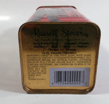 Russel Stover English Caramels 7" Tall Red British London England Phone Booth Shaped Tin Metal Coin Bank Canister