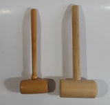 Set of 2 Decorative Wooden Gavels Mallets