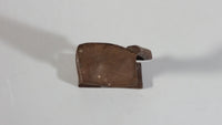 Vintage Man Carrying Container On Head 6 1/2" Tall Wood Carving