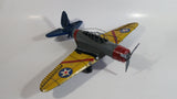 Vintage Style U.S. Air Force Pre World War II WWII Large Tin Metal Military Airplane with Pre 1942 Markings