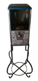 Vintage 5 Cent Sticker Oak Gumball Machine with Stand - Missing Some Parts