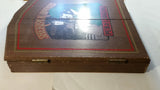 Rare Version Vintage Sherlock Holmes Pub & Lodging Baker St. Dovetail Wood Dart Cabinet and Kudu Board