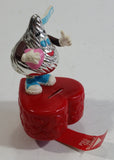 Hard to find Hershey's Kisses Foil Chocolate Character on Red Heart Sticker Dispenser Used