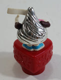 Hard to find Hershey's Kisses Foil Chocolate Character on Red Heart Sticker Dispenser Used