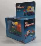 Vintage 1985 Li'l Playmates No. 780590 Mobile Crane Truck Orange, Green and Blue Plastic Toy Car Vehicle New in Box