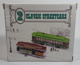 Two HO Classic San Francisco Streetcars Powell & Mason St Trolley and Desire Street Cable Car Die Cast and Plastic Models New in Box