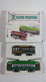 Two HO Classic San Francisco Streetcars Powell & Mason St Trolley and Desire Street Cable Car Die Cast and Plastic Models New in Box